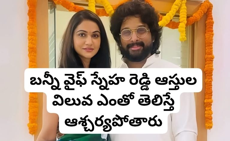 బన్నీ వైఫ్ స్నేహ రెడ్డి ఆస్తుల విలువ ఎంతో తెలిస్తే ఆశ్చర్యపోతారు