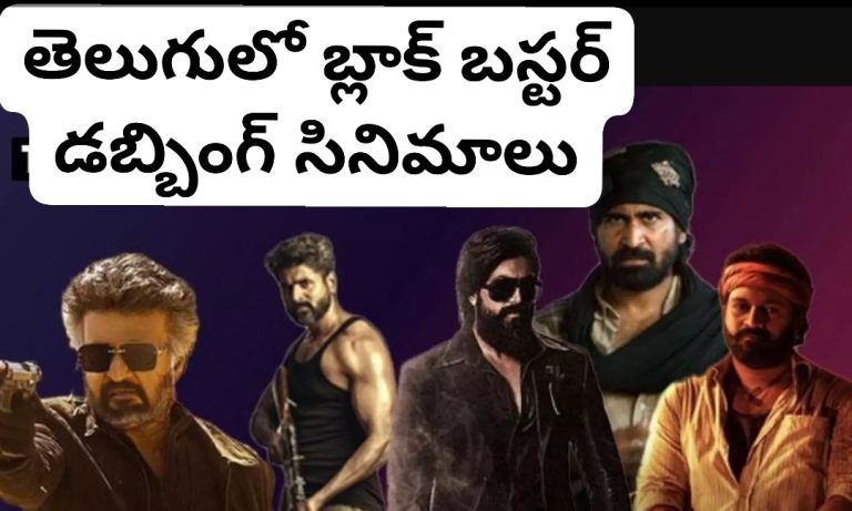 తెలుగులో బ్లాక్ బస్టర్‌ హిట్ సాధించిన డబ్బింగ్ సినిమాలు