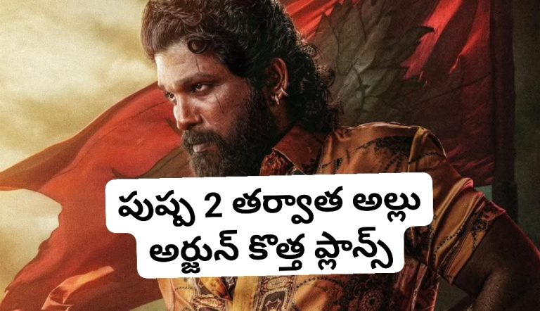 పుష్ప 2 తర్వాత అల్లు అర్జున్ కొత్త ప్లాన్స్
