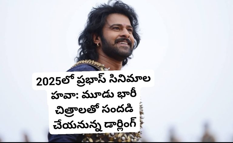 2025లో ప్రభాస్ సినిమాల హవా: మూడు భారీ చిత్రాలు